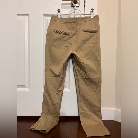 Massimo Dutti Classic Kaki Tan Slacks, Size 4 - Picture 3 of 6